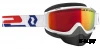 Очки Split OTG Snow Cross white/red amplifier red c