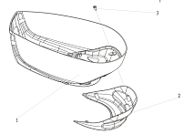 Капот верх 4-Х ТАКТНОГО ПЛМ SEANOVO F2,5BMS