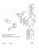 Впускной коллектор и резонатор 2-Х ТАКТНОГО ПЛМ MERCURY 50EO Серийный номер от 0G590000 до 0G760299