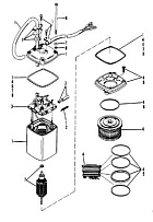 Насос регулировки мощности 2-Х ТАКТНОГО ПЛМ MERCURY 75 Серийный номер от 0B240451 до 0C221999