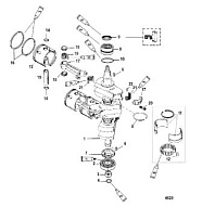 Коленвал, поршни и шатуны 2-Х ТАКТНОГО ПЛМ MERCURY 75 Серийный номер от 0P017000 до 0P325499