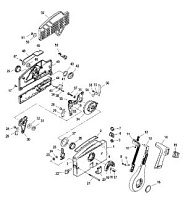 Дистанционное управление 4000, боковое крепление 4-Х ТАКТНОГО ПЛМ MERCURY 5 Серийный номер от 0R000001 до 0R067089