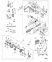 Набор переоборудования ручки румпеля, электрический - 8M0051063 4-Х ТАКТНОГО ПЛМ MERCURY 9.9 Серийный номер от 0R042475 и выше