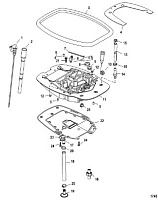 Переходная пластина 4-Х ТАКТНОГО ПЛМ MERCURY 50 Серийный номер от 0P401000 до 0P515896