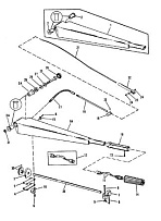 Ручки руля комплект (Часть 1) 2-Х ТАКТНОГО ПЛМ MERCURY 55 Серийный номер от 0D000750 до 0G290584