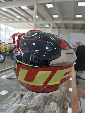 Шлем кроссовый HETOSHI UFD XD1-2 цв. Черно-бело-красный р. M 