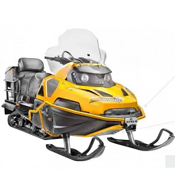 Бампер для снегохода STELS Viking в комплекте с защитой днища ЧЕРНЫЙ S800 8407004