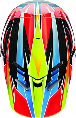 Козырек к шлему Fox V4 Race Helmet Visor Blue/Red