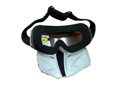 Очки зимние HETOSHI Face Mask FJ04B (двойное стекло) цв.Камуфляж(камыш) цв.стекла Оранжевый