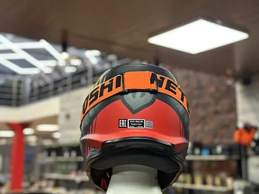 Шлем кроссовый HETOSHI OF836 EXOSS CROSS PRO MX289 цв.Черно-красно-желтый Матовый р.XL